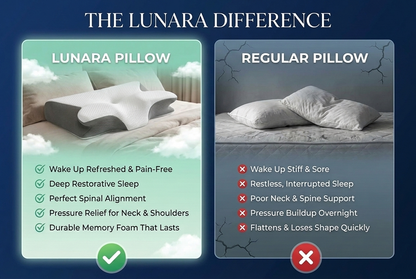 Lunara Contour Pillow - Wake Up Without Pain